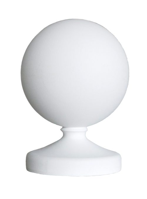 Fypon Smooth Full-Round Finial Ball – 6 1/4" Diameter
