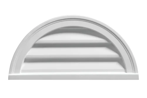 Fypon Decorative Louver Half Round – Brickmould Style