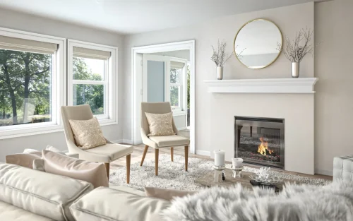 Alternative view of Fypon Classic Smooth Mantel – Contemporary Style