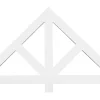Fypon Flat Gable Pediment 66" Width x 33" Height x 1" Pitch – Smooth Finish