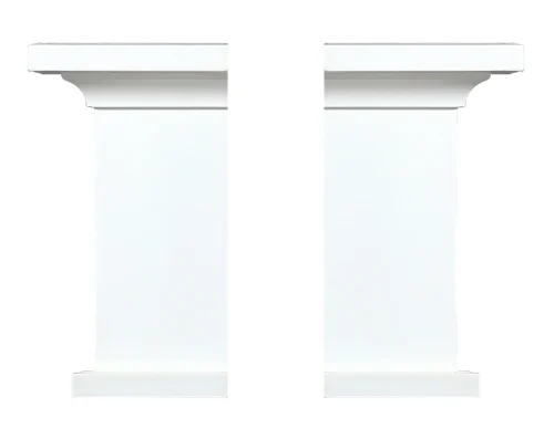 Alternative view of Fypon Crosshead End Cap – Craftsman Cove Bottom Trim, 5 Pair
