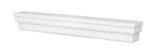 Alternative view of Fypon Smooth Stepped Mantel – Traditional Home Style