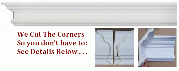pre-cut crown moulding corners